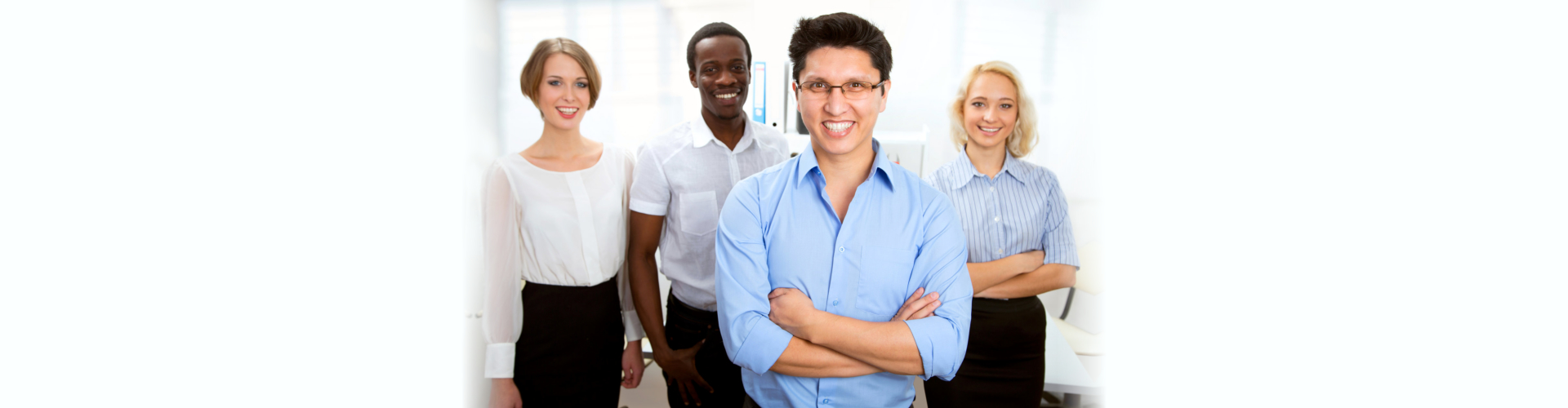 Portrait of business team in office